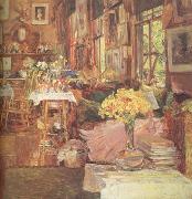 Childe Hassam The Room of Flowers (nn03) oil painting artist